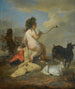 Alegoria di Eros che soffia bolle con due capre - Scuola di Utrecht — widok dzieła