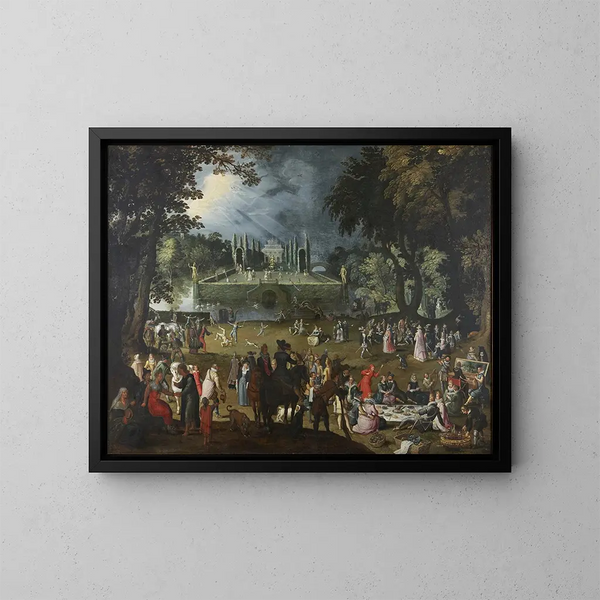 La fête - Sebastian Vrancx — oprawiony obraz na ścianie
