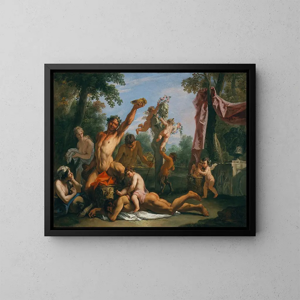 Un Bacchanal - Sebastiano Ricci — oprawiony obraz na ścianie