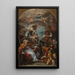 Chwała Dziewicy z archaniołem Gabriela i świętymi Euzebiuszem, Roch i Sebastianem - Sebastiano Ricci — oprawiony obraz na ścianie
