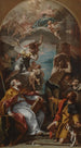 Chwała Dziewicy z archaniołem Gabriela i świętymi Euzebiuszem, Roch i Sebastianem - Sebastiano Ricci — widok dzieła