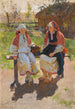 Dwie wiejki - Sergei Arsenevich Vinogradov — widok dzieła