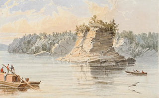 Seth Eastman - The Grand Tower 80 Miles Above the Mouth of the Ohio 64.webp