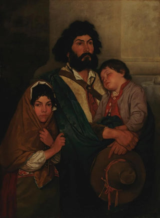 Severin Falkman - A Father With His Two Childen From Subiaco.webp