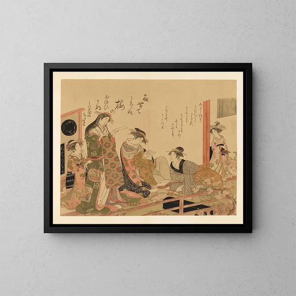 wybranych arcydzieł szkoły Ukiyo-e Pl06 - Shinichi Tajima — oprawiony obraz na ścianie
