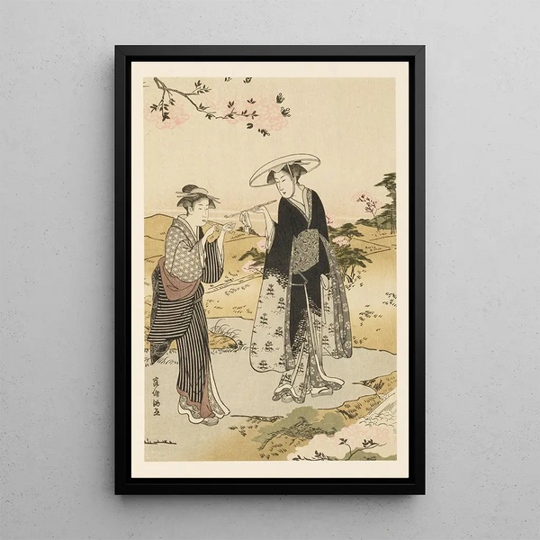 Wyselekcjonowanych arcydzieł szkoły Ukiyo-e Pl12 - Shinichi Tajima — oprawiony obraz na ścianie