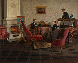 Siegwald Dahl - The Living Room of the Danish Minister in Dresden.webp