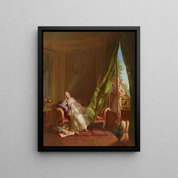 Le Boudoir - Sigmund Freudenberger — oprawiony obraz na ścianie