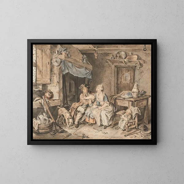 La joyeuse famille - Sigmund Freudenberger — oprawiony obraz na ścianie
