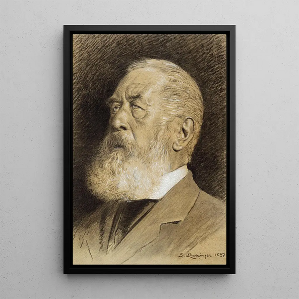 Portret Arnolda Böcklina - Sigmund Landsinger — oprawiony obraz na ścianie