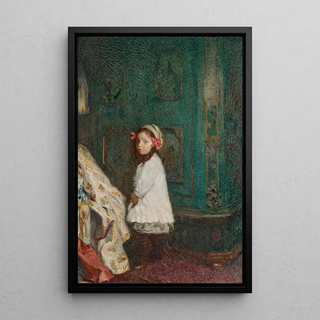 Sigmund Walter Hampel - Girl in an interior.webp