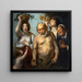 Silène i cztery pory roku - Jacob Jordaens — oprawiony obraz na ścianie