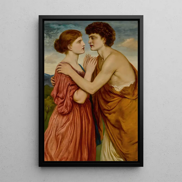 Damon i Aglaé - Simeon Solomon — oprawiony obraz na ścianie