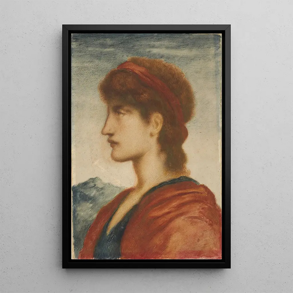 Tête - Simeon Solomon — oprawiony obraz na ścianie