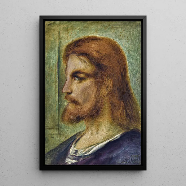 Tête du Christ - Simeon Solomon — oprawiony obraz na ścianie
