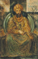 Król Salomon wymierzający sprawiedliwość - Simeon Solomon — widok dzieła