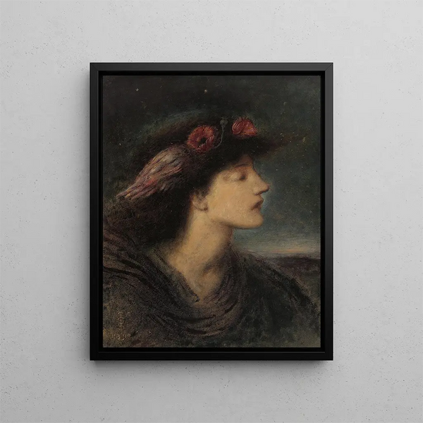 Noc - Simeon Solomon — oprawiony obraz na ścianie