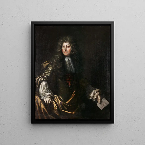 Portret ambasadora - Simon Verelst — oprawiony obraz na ścianie