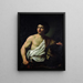 Dawida z głową Goliata - Simon Vouet — oprawiony obraz na ścianie