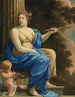 Euterpe, muza muzyki i poezji lirycznej - Simon Vouet — widok dzieła