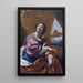 Świętej Cecylii - Simon Vouet — oprawiony obraz na ścianie