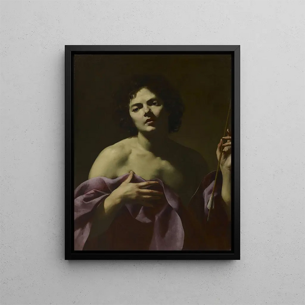 Święty Sebastian - Simon Vouet — oprawiony obraz na ścianie