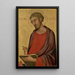 Świętego Łukasza - Simone Martini — oprawiony obraz na ścianie