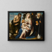 La Vierge et l'Enfant avec les saints Jean-Baptiste et Benoît - Simone Peterzano — oprawiony obraz na ścianie