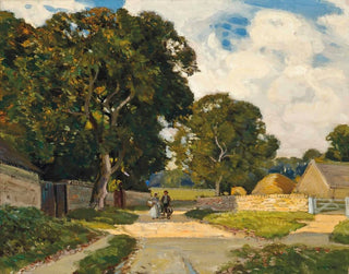 Sir Alfred East - On The Tewkesbury Road.webp