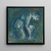 Klęcząca postać - Sir Edward Coley Burne-Jones — oprawiony obraz na ścianie