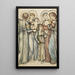 Anioły i dzieci - Sir Edward Coley Burne-Jones — oprawiony obraz na ścianie