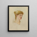 Tête de femme - Sir Edward Coley Burne-Jones — oprawiony obraz na ścianie