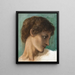 Tête d'un jeune homme - Sir Edward Coley Burne-Jones — oprawiony obraz na ścianie