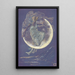 Luna - Sir Edward Coley Burne-Jones — oprawiony obraz na ścianie