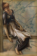 La Série de la Rose Épineuse, étude pour La Cour du Jardin III - Sir Edward Coley Burne-Jones — widok dzieła