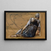 Seria La Rose Églantine, studium do Le Jardin de la Cour II - Sir Edward Coley Burne-Jones — oprawiony obraz na ścianie
