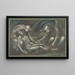 La Mise au tombeau - Sir Edward Coley Burne-Jones — oprawiony obraz na ścianie