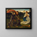 La lutte de saint Georges contre le dragon VI - Sir Edward Coley Burne-Jones — oprawiony obraz na ścianie