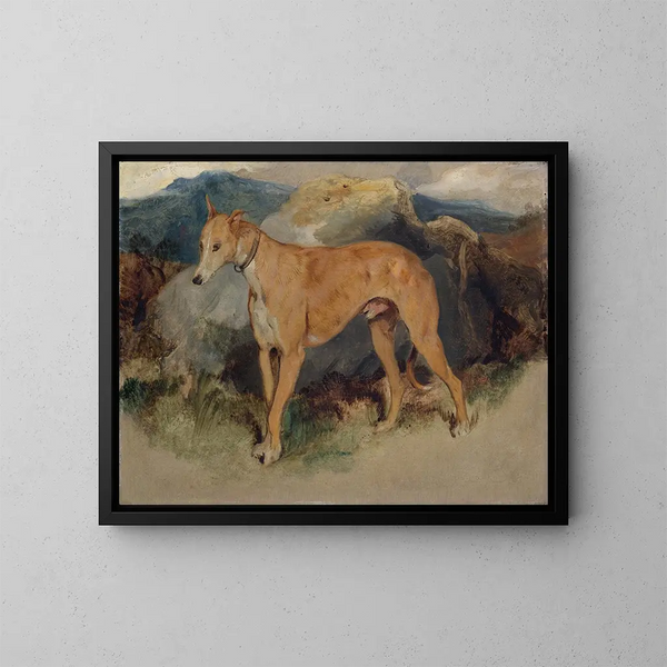 Pies myśliwski szkocki - Sir Edwin Henry Landseer — oprawiony obraz na ścianie