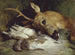 Głowa jelenia i dwa lagopedy - Sir Edwin Henry Landseer — widok dzieła