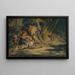 Lwa broniącego swoją zdobycz - Sir Edwin Henry Landseer — oprawiony obraz na ścianie