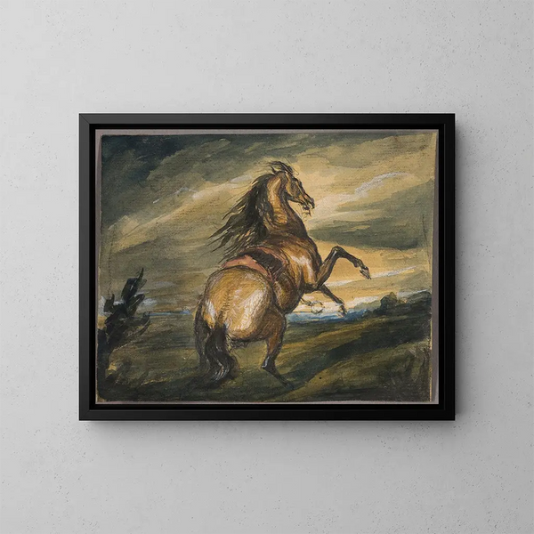 Wierzchowiec z podniesioną głową - Sir Edwin Henry Landseer — oprawiony obraz na ścianie