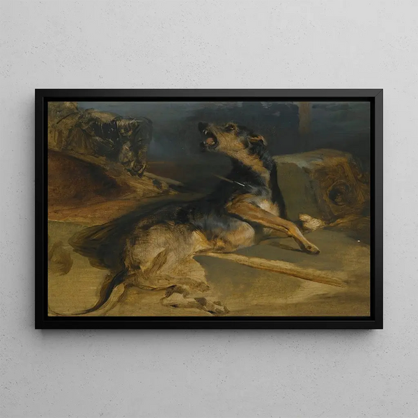 Studium rannego psa Le Talisman Waltera Scotta - Sir Edwin Henry Landseer — oprawiony obraz na ścianie