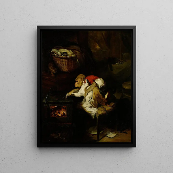 La patte du chat - Sir Edwin Henry Landseer — oprawiony obraz na ścianie