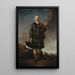 Sir Alexander Macdonald Sir Alasdair MacDhmhnaill Shlite 1744-1795 9. baron de Sleat i pierwszy baron Macdonald de Slate - Sir George Chalmers — oprawiony obraz na ścianie