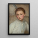 Portret dziewczynki prawdopodobnie Mała służąca - Sir George Clausen — oprawiony obraz na ścianie