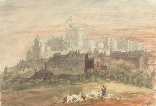 Sir George Hayter - A Capriccio of Windsor Castle.webp