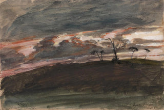 Sir George Hayter - Stormy Sunset Legh Park Wiltshire.webp