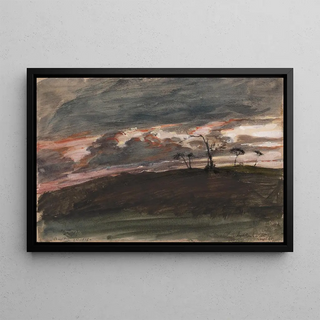 Sir George Hayter - Stormy Sunset Legh Park Wiltshire.webp