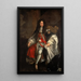 Król Karol II - Sir Godfrey Kneller — oprawiony obraz na ścianie